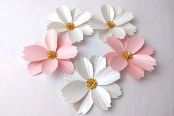 Bring Cosmos Paper Flowers to Life at Home