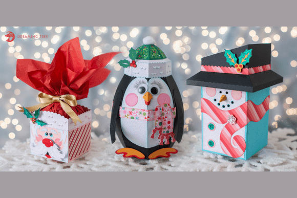 Creating Festive 3D Packaging with the Happy Holiday Gift Boxes SVG Bundle