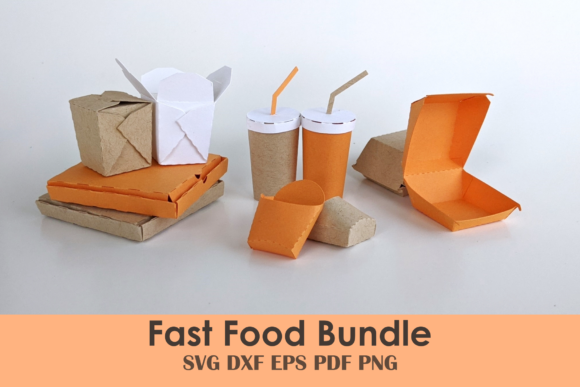 Mastering Miniature Packaging: A Guide to the Fast Food Box Mini Template Bundle