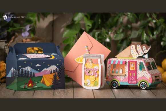 Summer Sweets SVG Bundle: 3D Paper Crafting Made Easy