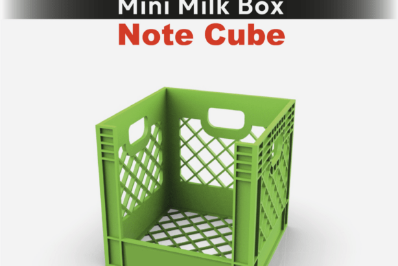 Vintage Mini Milk Crate Note Cube Holder: A Retro Twist for Modern Desk Organization